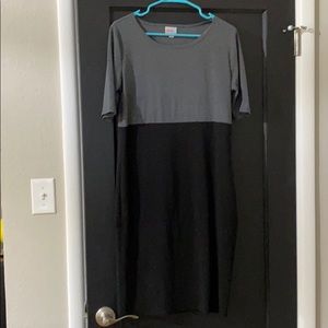 L Lularoe black and gray Julia!